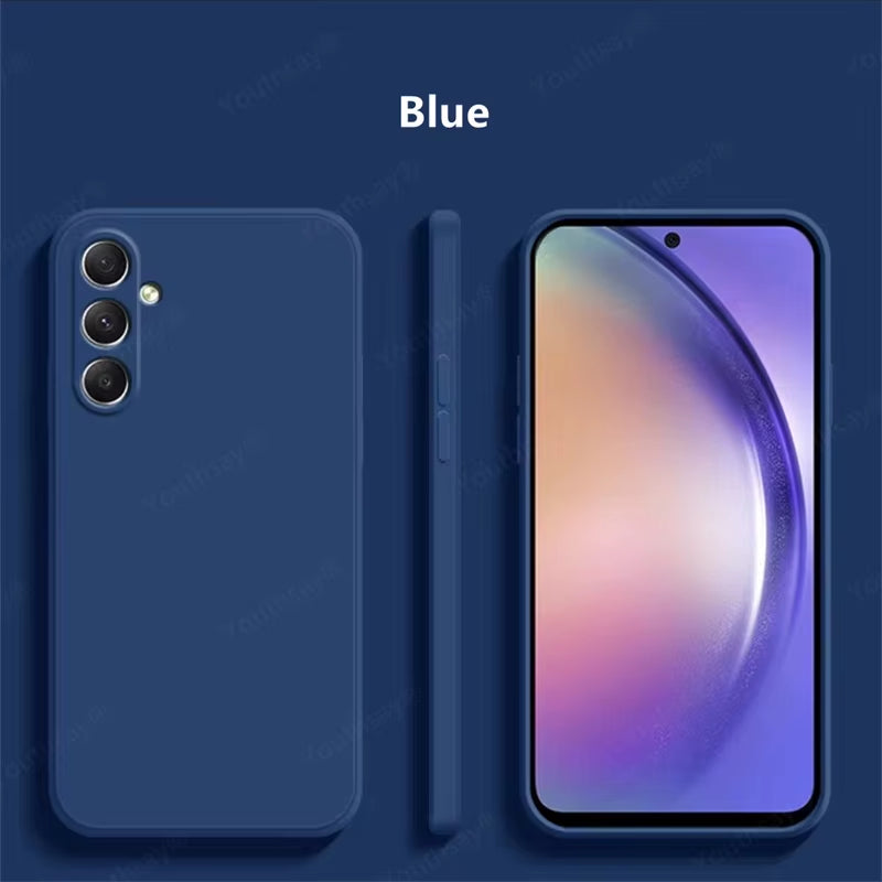 For Samsung Galaxy A16 Case Cover Samsung Galaxy A16 A56 A36 A15 A55 Funda Coque Soft Original Liquid Silicone Case Samsung A16