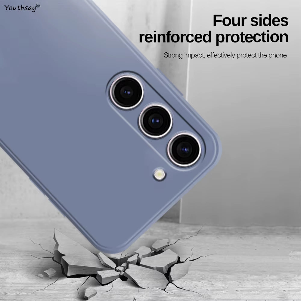 For Samsung Galaxy A16 Case Cover Samsung Galaxy A16 A56 A36 A15 A55 Funda Coque Soft Original Liquid Silicone Case Samsung A16