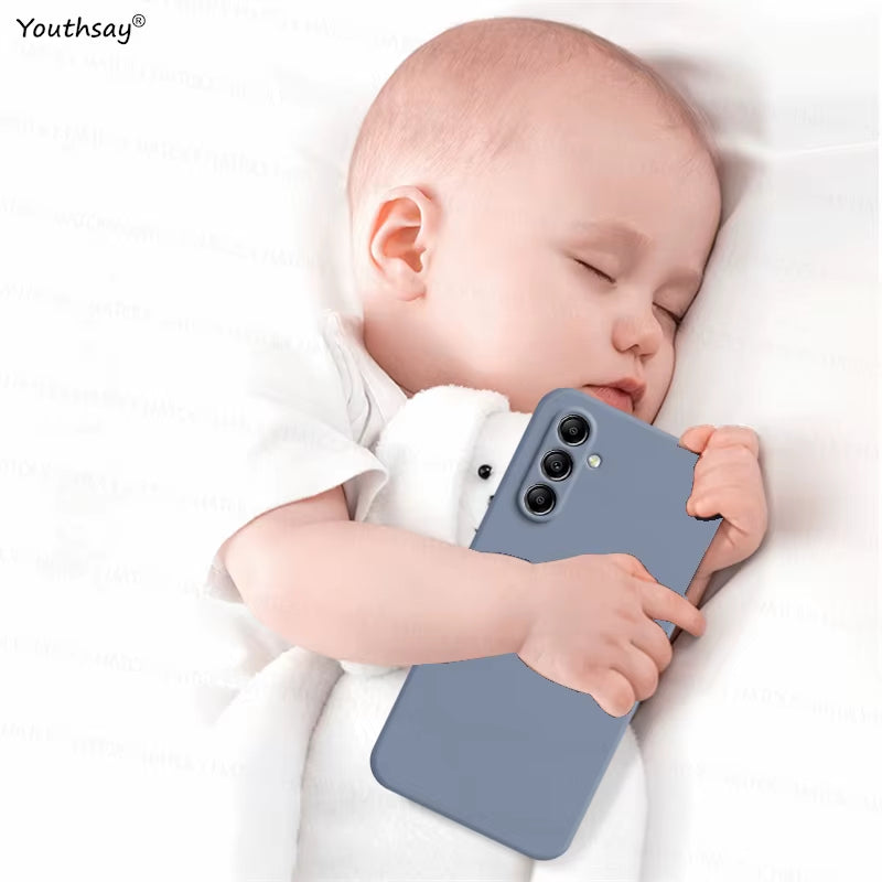 For Samsung Galaxy A16 Case Cover Samsung Galaxy A16 A56 A36 A15 A55 Funda Coque Soft Original Liquid Silicone Case Samsung A16