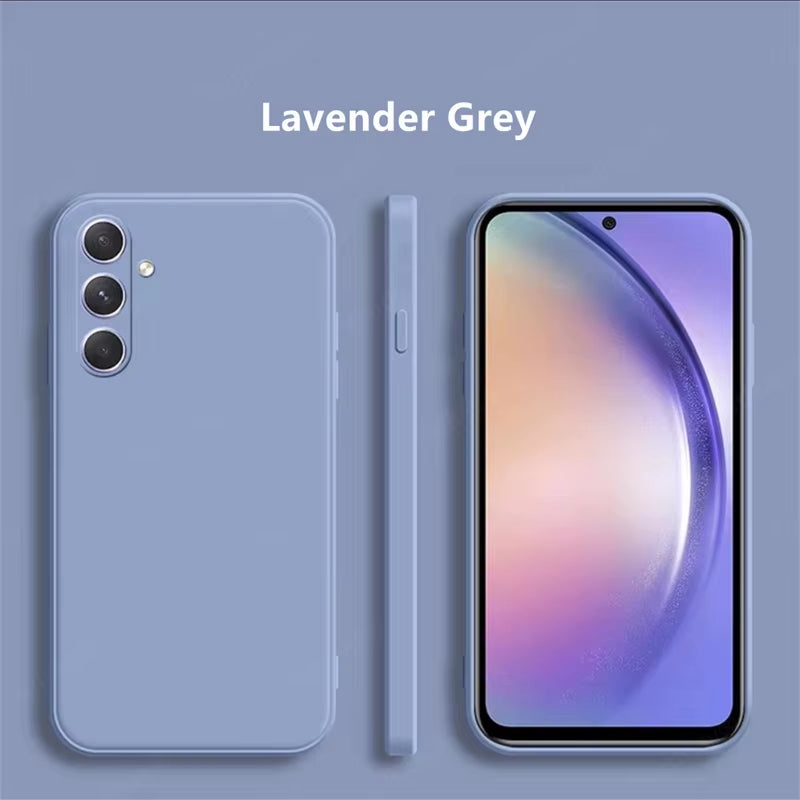 For Samsung Galaxy A16 Case Cover Samsung Galaxy A16 A56 A36 A15 A55 Funda Coque Soft Original Liquid Silicone Case Samsung A16