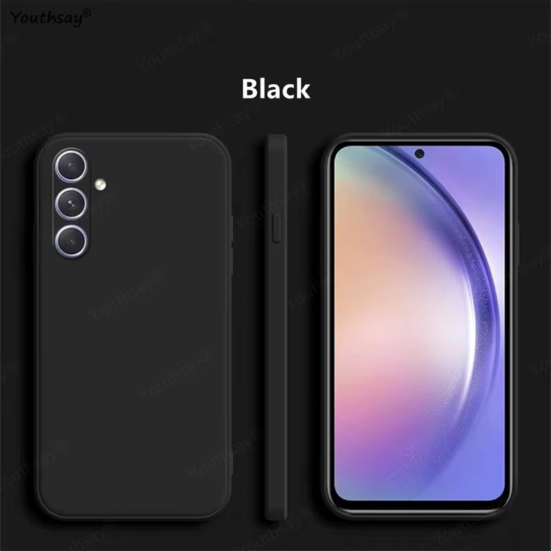 For Samsung Galaxy A16 Case Cover Samsung Galaxy A16 A56 A36 A15 A55 Funda Coque Soft Original Liquid Silicone Case Samsung A16