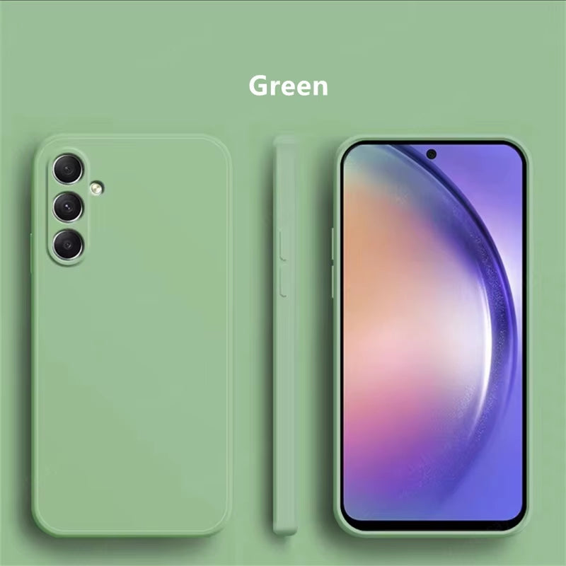 For Samsung Galaxy A16 Case Cover Samsung Galaxy A16 A56 A36 A15 A55 Funda Coque Soft Original Liquid Silicone Case Samsung A16