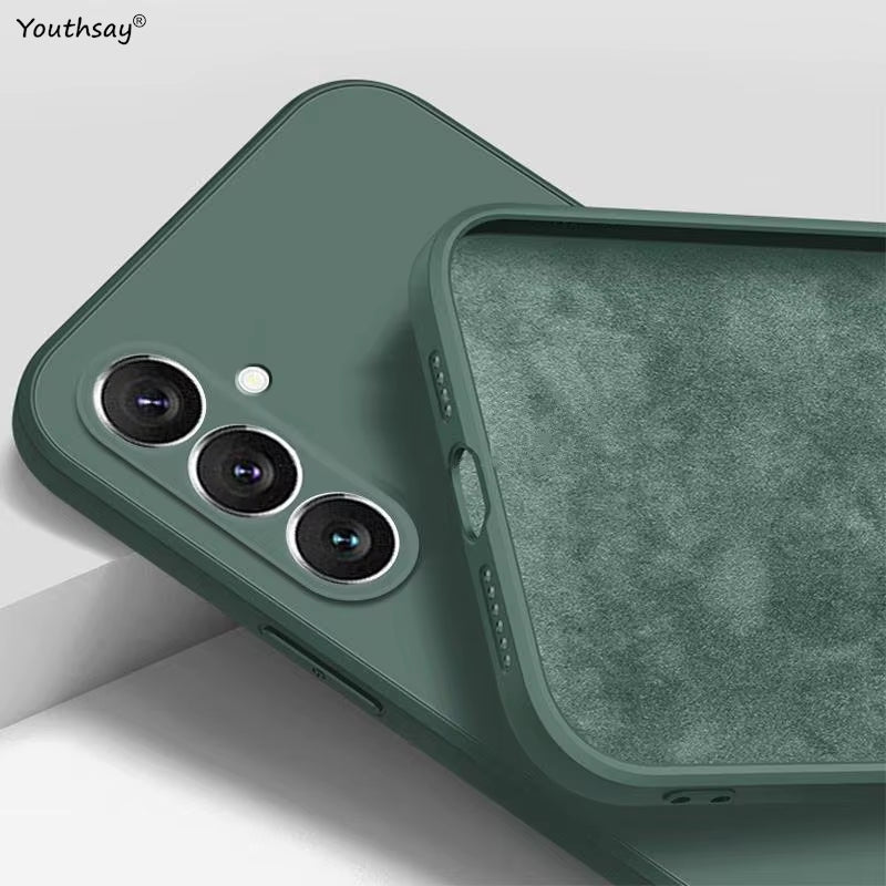 For Samsung Galaxy A16 Case Cover Samsung Galaxy A16 A56 A36 A15 A55 Funda Coque Soft Original Liquid Silicone Case Samsung A16