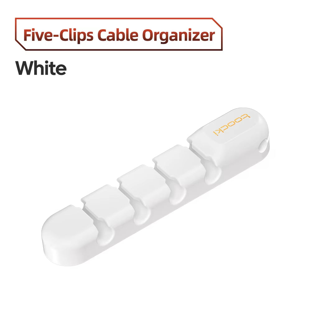 Cable Organizer 3 5 7 Hole Cables Winder Flexible Wire Management Clips for Cable Clearance Cord Protector for Chargers