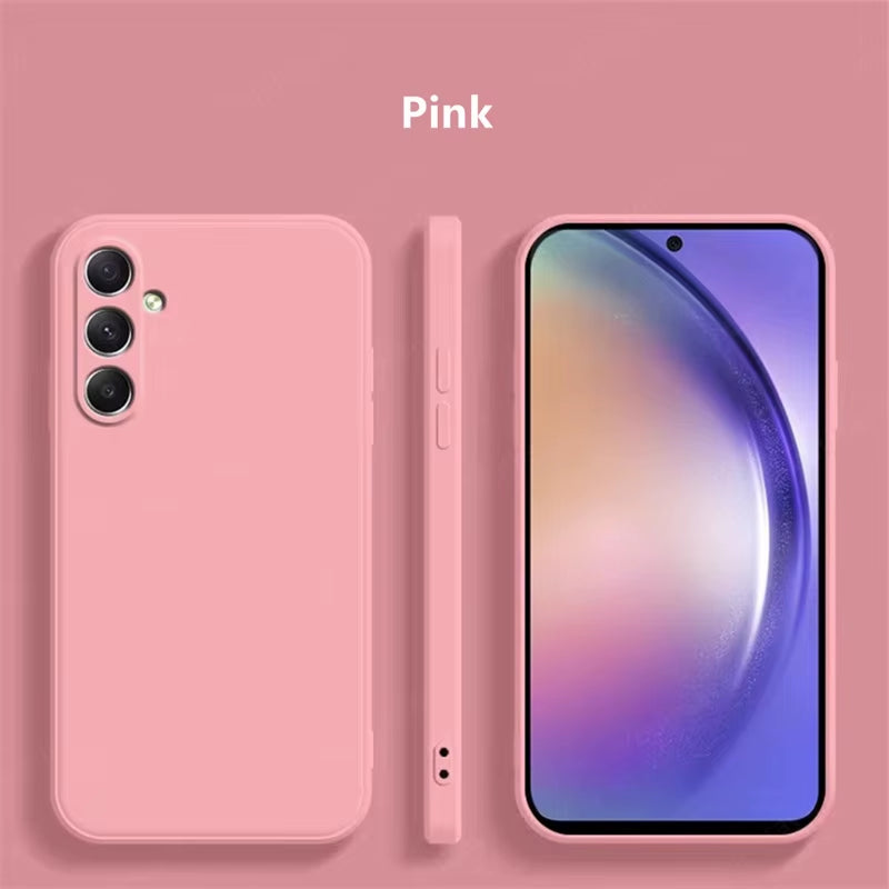 For Samsung Galaxy A16 Case Cover Samsung Galaxy A16 A56 A36 A15 A55 Funda Coque Soft Original Liquid Silicone Case Samsung A16
